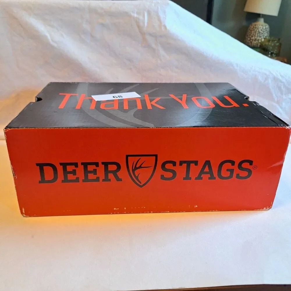 Deer Stags Ace Oxford Leather Wingtip Dress Shoes Big Boys Size 5M Black - New!